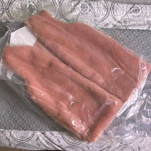 A New Day - faux fur vest XS